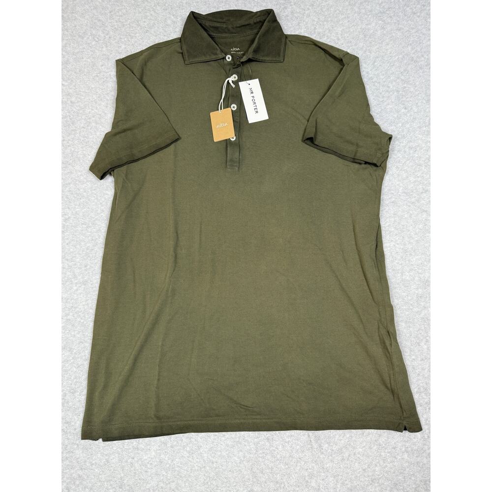 Altea Mens Size XXL Green Taylor Piquet Polo Shirt NWT